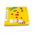 Custom Print Picture Ingelsk Learning Book For Kids, Goedkeap kleurich Board Boekboek Boek